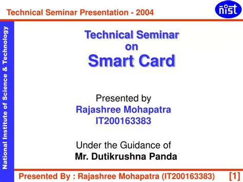 smart card technology seminar report|Smart Card Seminar Report pdf .